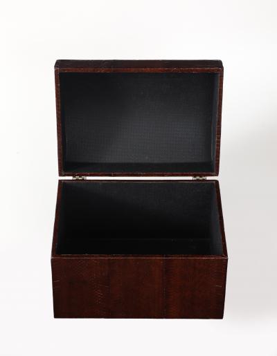 Karl Springer Python Wrapped Keepsake Trunk