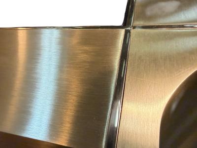 Karl Springer RARE MODERNIST KARL SPRINGER SATIN POLISHED BRASS CUTOUT COFFEE TABLE