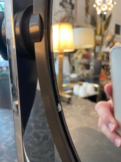 Karl Springer Rare Large Karl Springer Bronzed Dressing Table Vanity Mirror