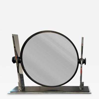 Karl Springer Rare Large Karl Springer Bronzed Dressing Table Vanity Mirror