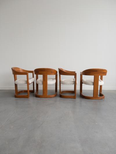 Karl Springer Set of 4 Onasis Chairs by Karl Springer