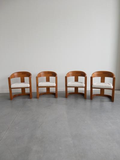Karl Springer Set of 4 Onasis Chairs by Karl Springer