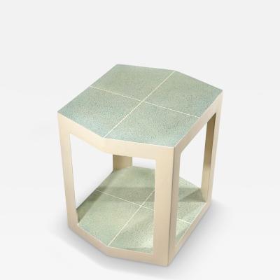 Karl Springer Shagreen Side End Table 1980