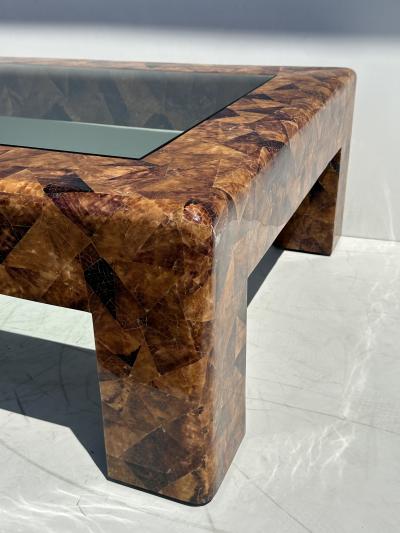Karl Springer Signed Karl Springer Penshell Coffee Table