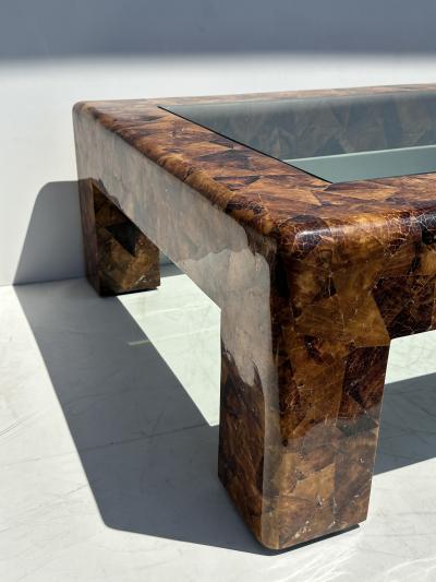 Karl Springer Signed Karl Springer Penshell Coffee Table