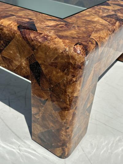 Karl Springer Signed Karl Springer Penshell Coffee Table