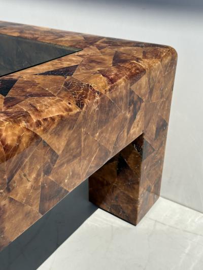 Karl Springer Signed Karl Springer Penshell Coffee Table