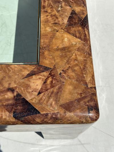 Karl Springer Signed Karl Springer Penshell Coffee Table