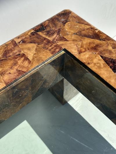 Karl Springer Signed Karl Springer Penshell Coffee Table