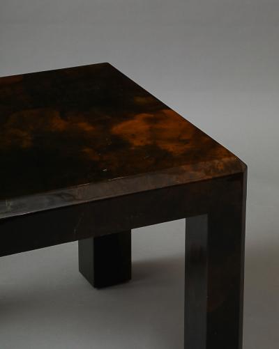 Karl Springer Square Side Table