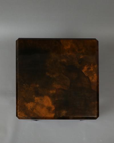 Karl Springer Square Side Table