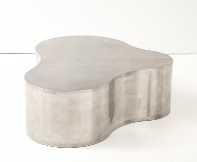 Karl Springer Stainless Steel Freeform Coffee Table in The Style of Karl Springer 