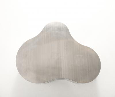 Karl Springer Stainless Steel Freeform Coffee Table in The Style of Karl Springer 