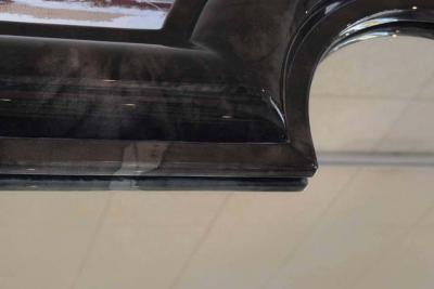 Karl Springer Style Goatskin Wall Mount Console and Mirror