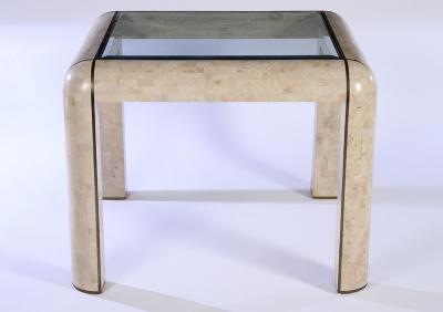 Karl Springer TESSELLATED MARBLE DINING TABLE IN THE MANNER OF KARL SPRINGER