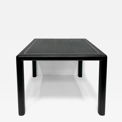 Karl Springer Vintage Karl Springer Reptile Embossed Leather Game Table