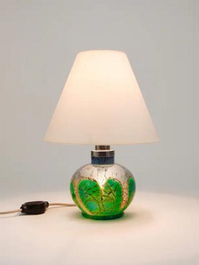 Karl Wiedmann Art Deco Karl Wiedmann WMF Ikora Table Or Side Lamp Germany 1930s