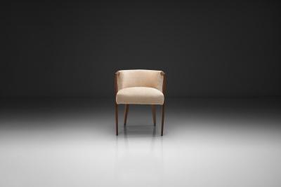 Karl Witzmann Chair with Geometric Armrests in the manner of Karl Witzmann Austria 1920s