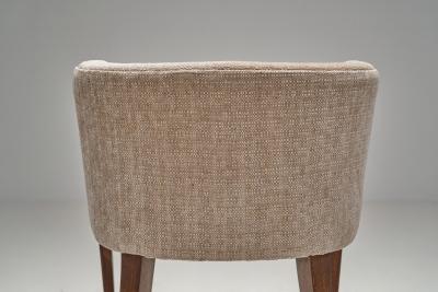 Karl Witzmann Chair with Geometric Armrests in the manner of Karl Witzmann Austria 1920s