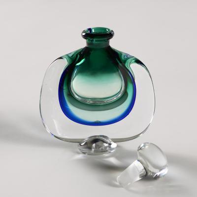 Karlin Rushbrooke Vintage green and blue perfume bottle by Karlin Rushbrooke