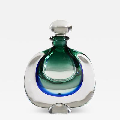 Karlin Rushbrooke Vintage green and blue perfume bottle by Karlin Rushbrooke