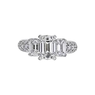 Kat Florence KAT FLORENCE 1 52 CARAT EMERALD CUT DIAMOND D IF GIA RING