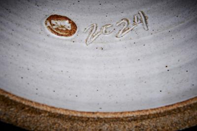 Kat and Roger Set of 3 hand painted Studio ceramic stools USA 2024