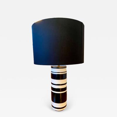 Kate Spade Black and White Striped Table Lamp