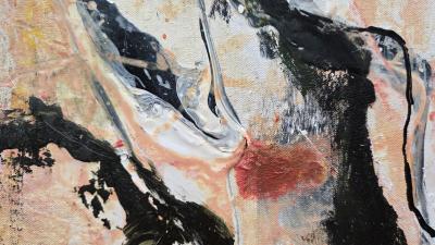 Kathi Robinson Frank Arise 2025 Large Abstract Painting On Canvas by Kathi Robinson Frank