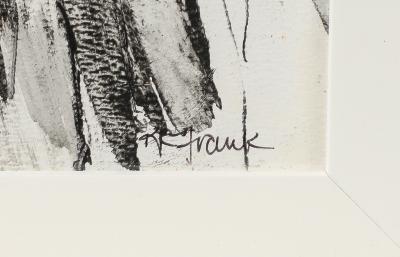 Kathi Robinson Frank Under The Palapa 2024 Framed Oil On Paper By Kathi Robinson Frank