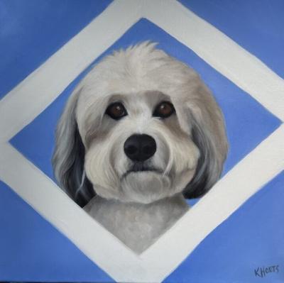 Kathy Hoets Pet Projects Blue Diamond Dog Portrait