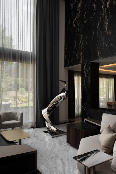 Katz Studio Cubus Spiralis Mirror Polished Stainless Steel Sculpture by Katz Studio