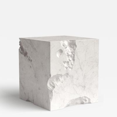 Katz Studio Erosia Marble Cube Side Table