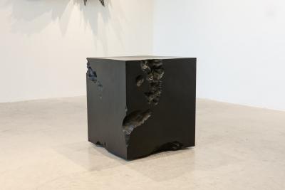 Katz Studio Erosia Side Table Cube by Katz Studio Contemporary Sculptural Side Table