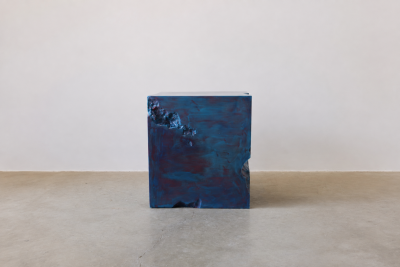 Katz Studio Erosia Side Table Cube by Katz Studio Contemporary Sculptural Side Table