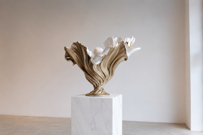Katz Studio Flora Sculptural Vase in Custom and Two Tone Finishes