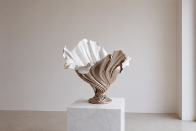 Katz Studio Flora Sculptural Vase in Custom and Two Tone Finishes
