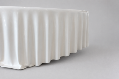 Katz Studio Levitaz Oval Sculptural Coffee Table By Katz Studio