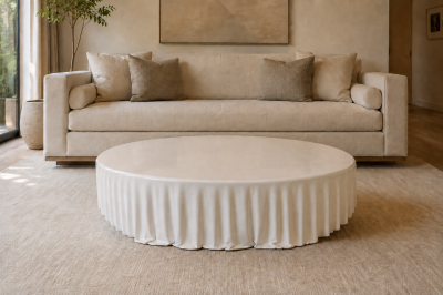 Katz Studio Levitaz Oval Sculptural Coffee Table By Katz Studio