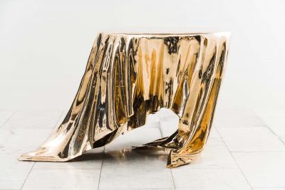 Katz Studio Levitaz Side Table Contemporary Sculptural Design by Katz Studio