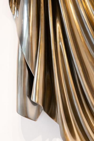 Katz Studio Levitaz Wall Panel Draped Form Abstract Resin Wall Sculpture By Katz Studio