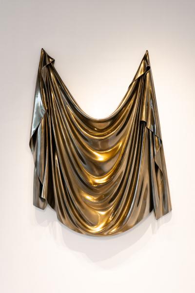 Katz Studio Levitaz Wall Panel Draped Form Abstract Resin Wall Sculpture By Katz Studio