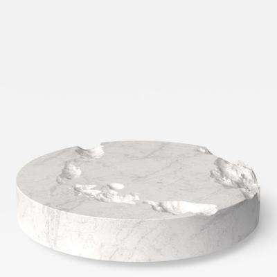 Katz Studio Round Marble Coffee Table Erosia Collection