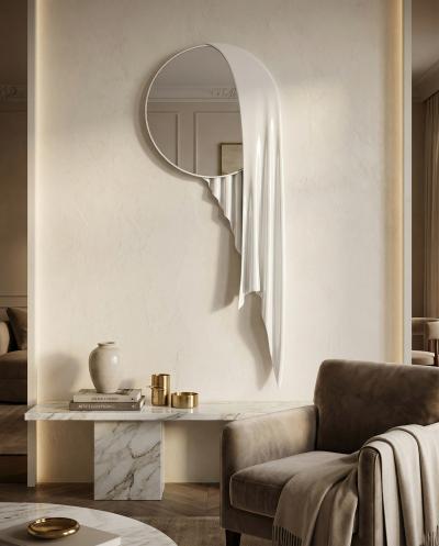 Katz Studio Sillentium Mirror by Katz Studio Contemporary Sculptural Mirror