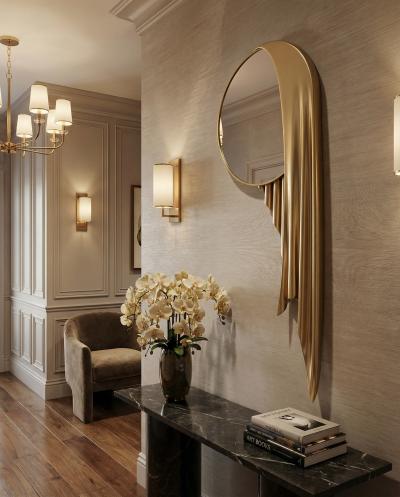 Katz Studio Sillentium Mirror by Katz Studio Contemporary Sculptural Mirror
