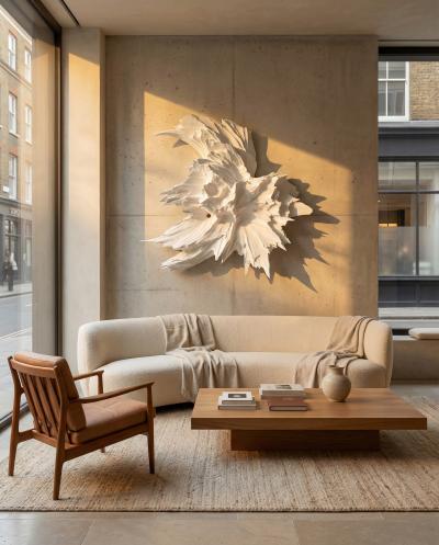 Katz Studio Spectra Wall Panel by Katz Studio Large Abstract Fractured Wall Sculpture