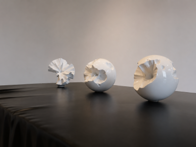 Katz Studio Sphera Contemporary Set of Three Sculptural Spheres by Katz Studio