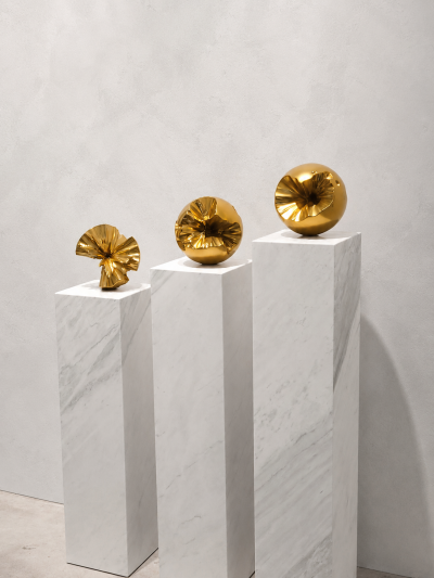 Katz Studio Sphera Contemporary Set of Three Sculptural Spheres by Katz Studio