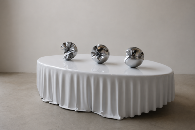 Katz Studio Sphera Contemporary Set of Three Sculptural Spheres by Katz Studio