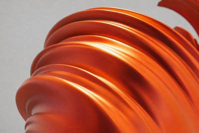 Katz Studio Spiral Bowl Abstract Sculptural Bowl by Katz Studio